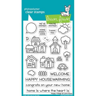 Lawn Fawn Clear Stamps - Happy Village